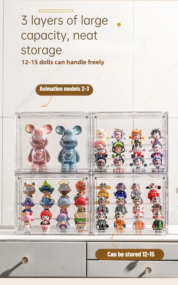 Clear Foldable Acrylic Display Box for Figurines - Image 13