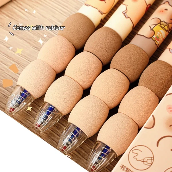 4-Pack Cute Capybara Erasable Gel Pens – Smooth & Quick-Dry - Image 8