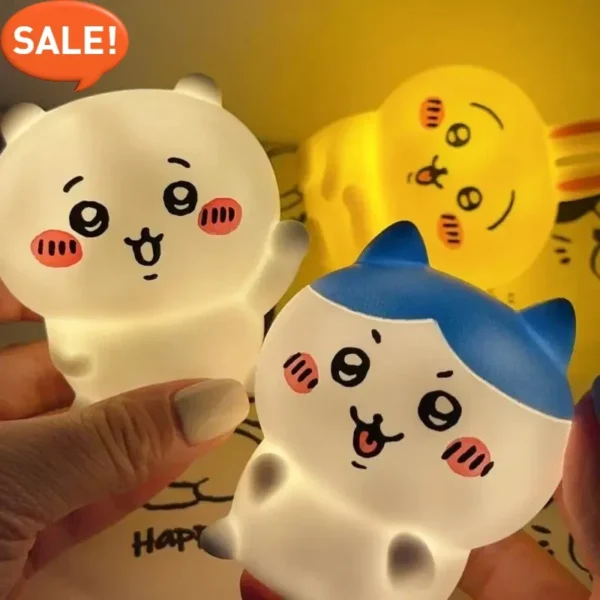 Kawaii Chikawa Vinyl Doll Night Light for Bedroom Decor - Image 2