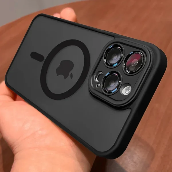 Magnetic Matte Shockproof Case for iPhone 12–17 Pro Max - Image 2