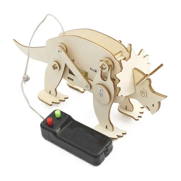 Dinosaur STEM Wooden Puzzle Robot Kit for Kids - Image 10