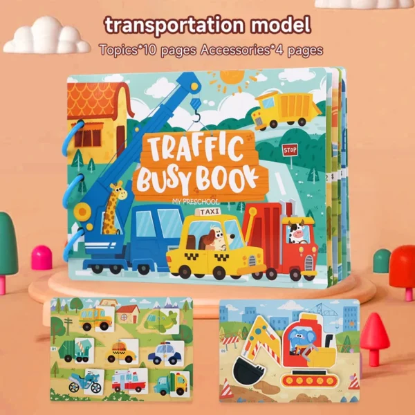 Montessori Baby Busy Book – Early Learning Toy for Toddlers - Image 12