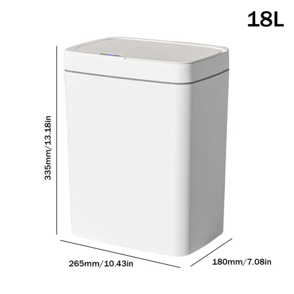 Smart 15/18L Touchless Sensor Bin for Kitchen & Bathroom - Image 12