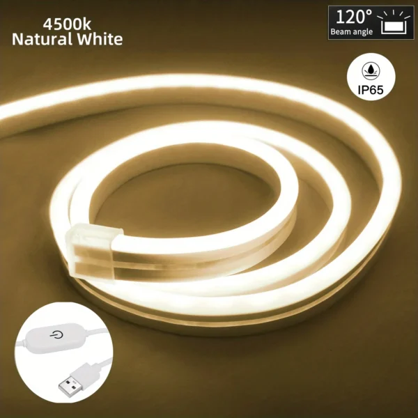 Smart Touch Neon LED Light Strip – Dimmable & Waterproof - Image 10