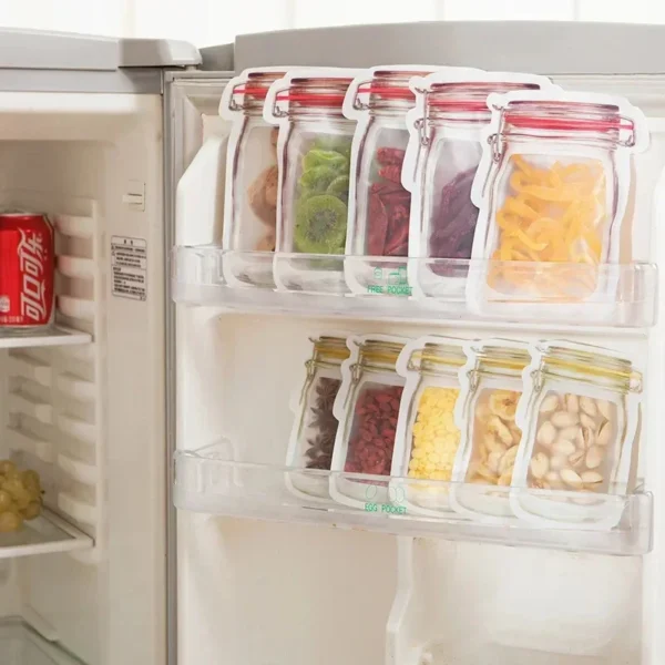 Reusable Mason Jar Ziplock Storage Bags – 2025 - Image 4