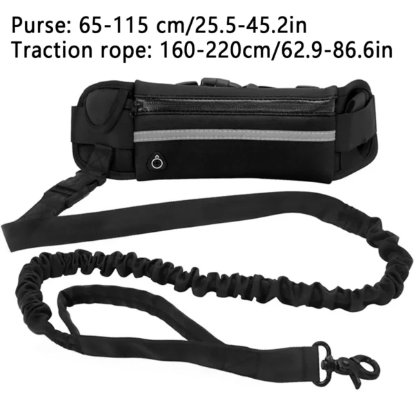 Hands-Free Reflective Dog Leash with Waist Bag – 8M - Image 7