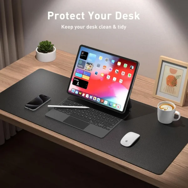 YSAGi Large PU Leather Desk Mat – Waterproof Mouse Pad - Image 3