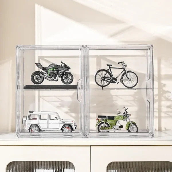 Clear Foldable Acrylic Display Box for Figurines - Image 4