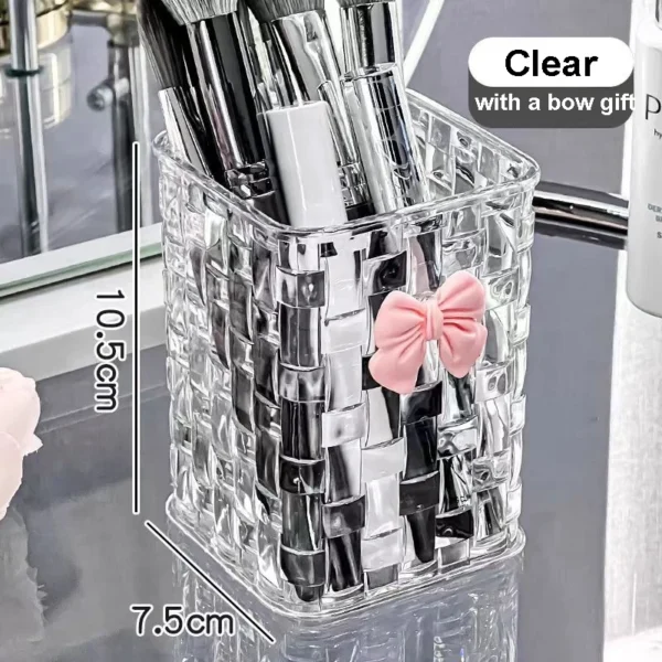 Clear Acrylic Makeup Brush & Cosmetic Storage Organizer - Image 12