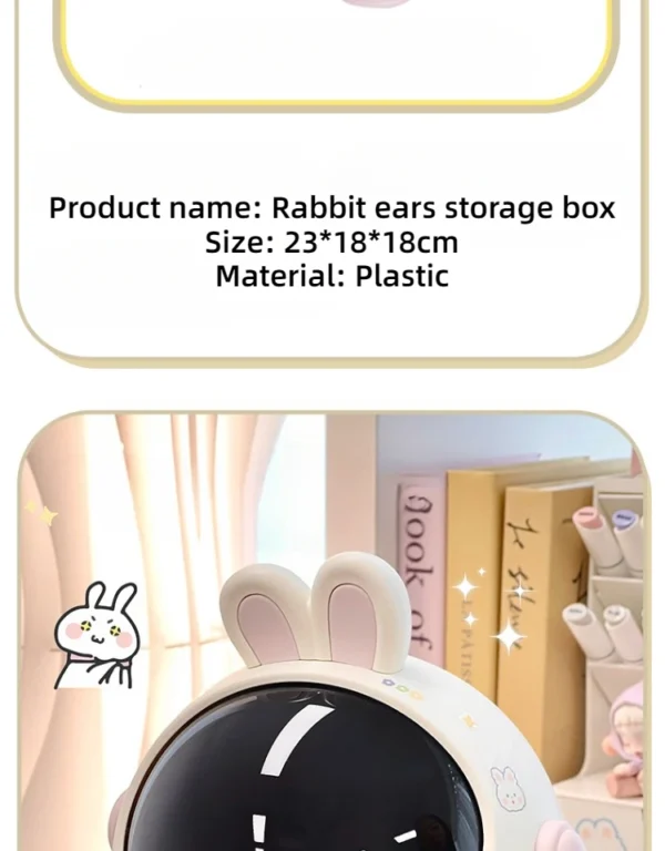 Cute Desktop Storage Box – Kawaii Desk Organizer for Girls - Image 13