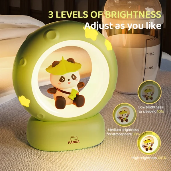 Cute Animal Moon Night Light – USB Rechargeable Lamp - Image 6