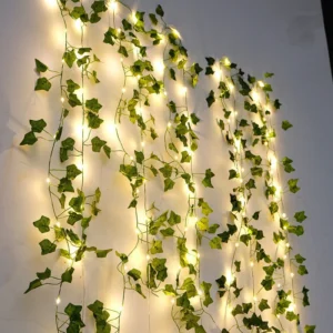 Maple Leaf LED String Lights – 2M/5M/10M Fairy Garland