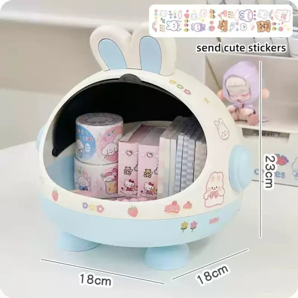 Cute Desktop Storage Box – Kawaii Desk Organizer for Girls - Image 7