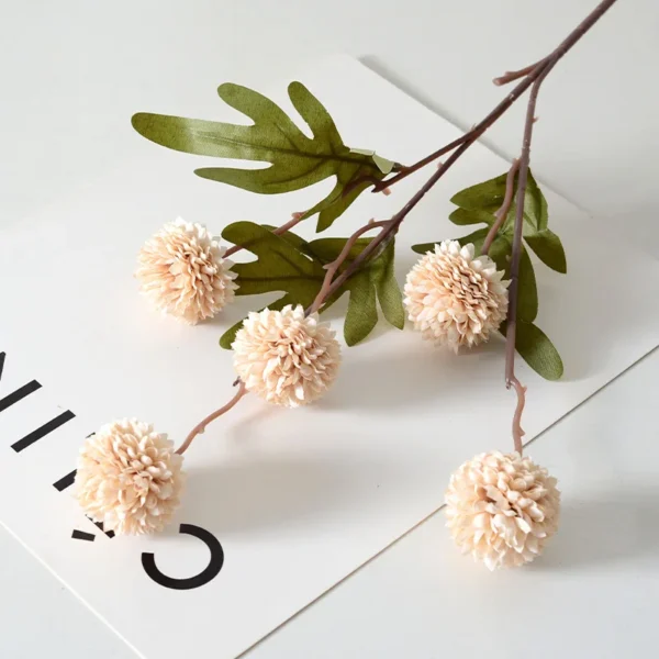 5-Head Artificial Dandelion Bouquet for Home & Weddings - Image 10