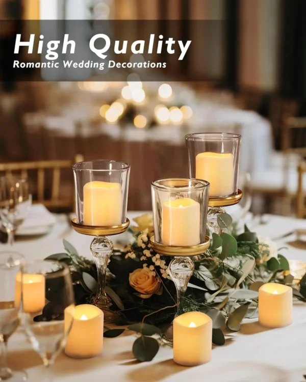 Flameless LED Tea Light Candle – Warm White Holiday Décor - Image 5