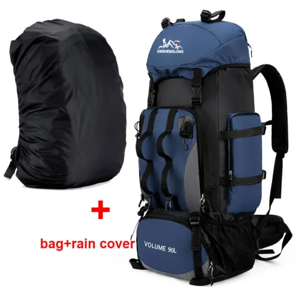 90L Waterproof Hiking Backpack - Large Capacity Rucksack for Outdoor Adventures - Image 11