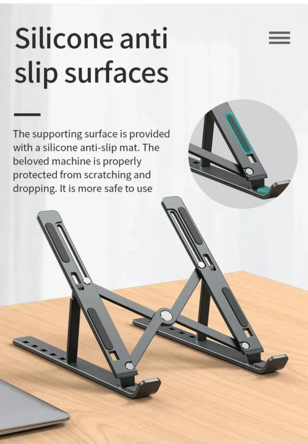 Adjustable Foldable Aluminum Laptop Stand - Image 15