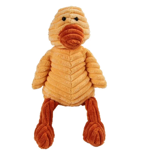 Corduroy Plush Dog Toy – Molar Training & Squeaky Fun - Image 10