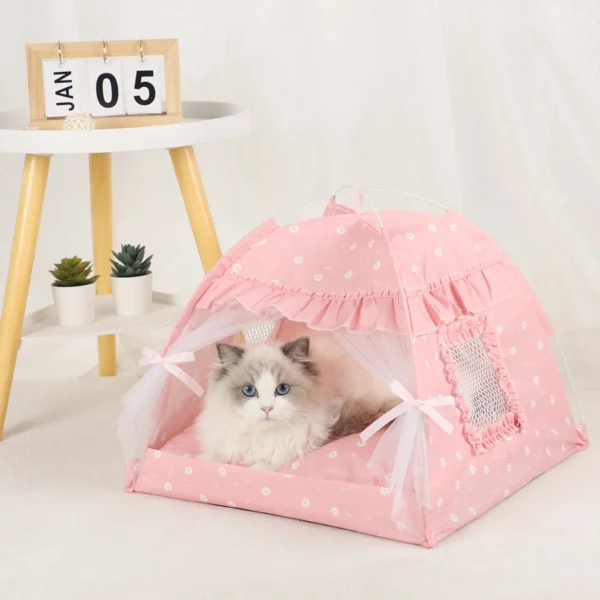 Cozy Pet Tent Bed for Cats – Warm Winter Sofa & Cushion - Image 14
