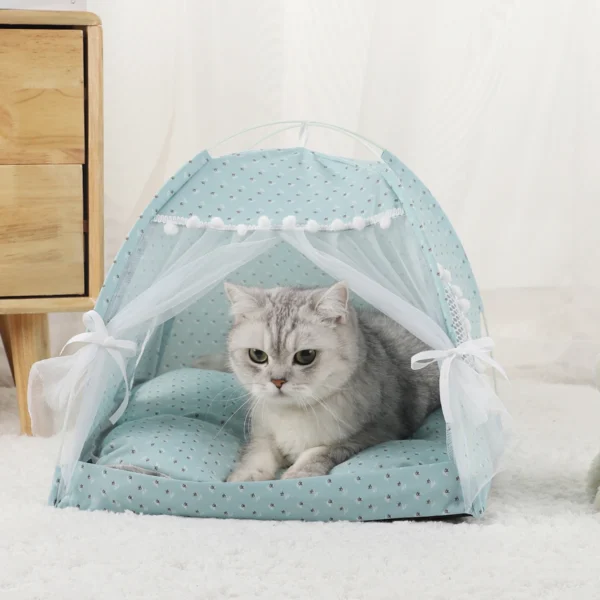 Cozy Pet Tent Bed for Cats – Warm Winter Sofa & Cushion - Image 8