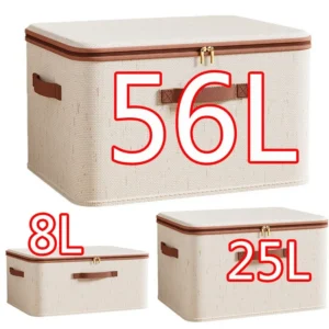 Large Heavy-Duty Storage Box with Lid for Clothes & Toys