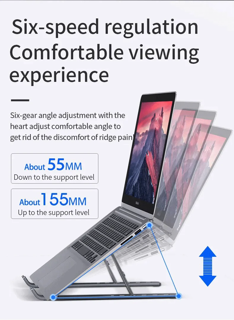 Adjustable Foldable Aluminum Laptop Stand - Image 14