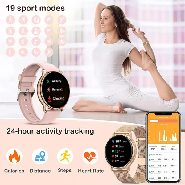MEVADEN Y22 Bluetooth Smartwatch with Call & Fitness Tracker - Image 6