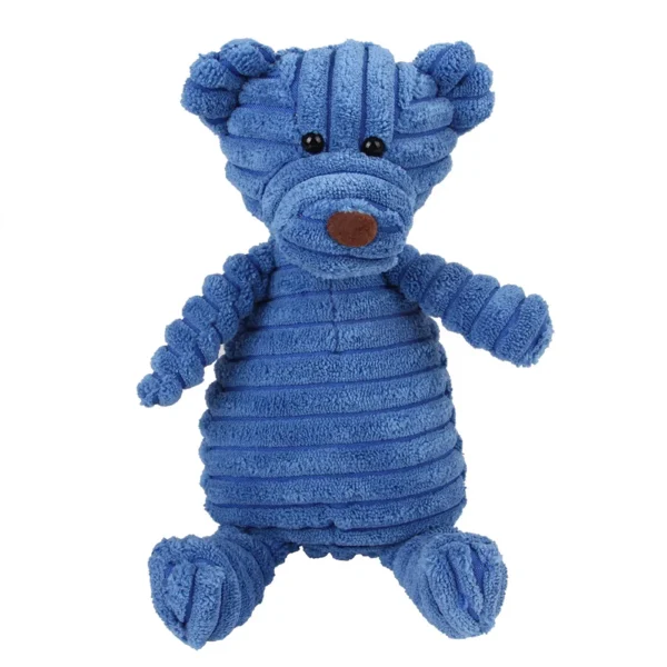 Corduroy Plush Dog Toy – Molar Training & Squeaky Fun - Image 17