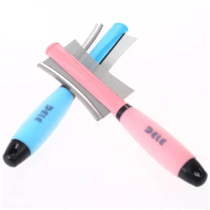 Double-Sided Pet Hair Comb – Easy Deshedding Brush for Cats & Dogs