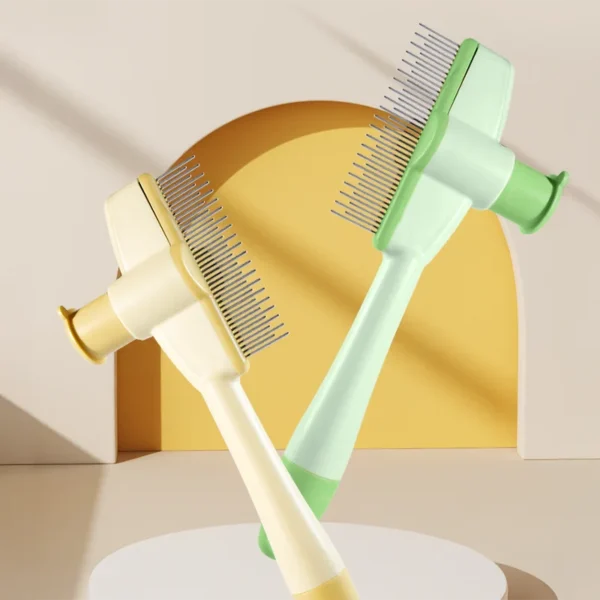 Cat Grooming & Massage Brush – Professional Hair Removal Comb - Image 6