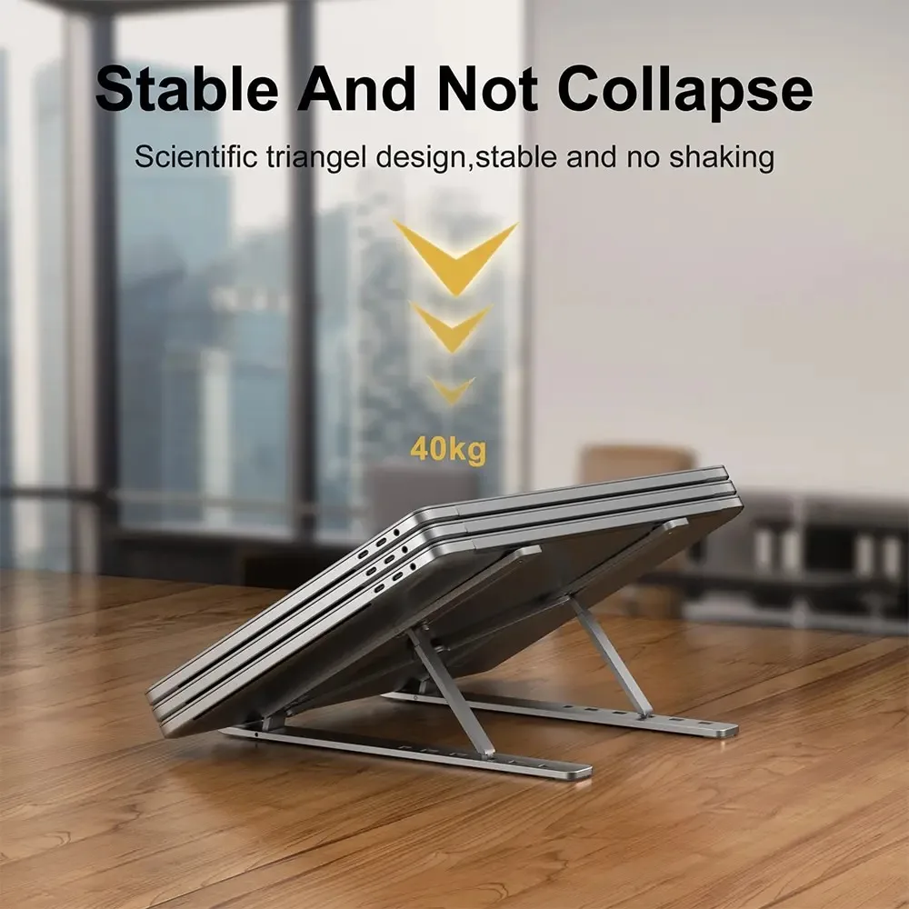 Adjustable Foldable Aluminum Laptop Stand - Image 3