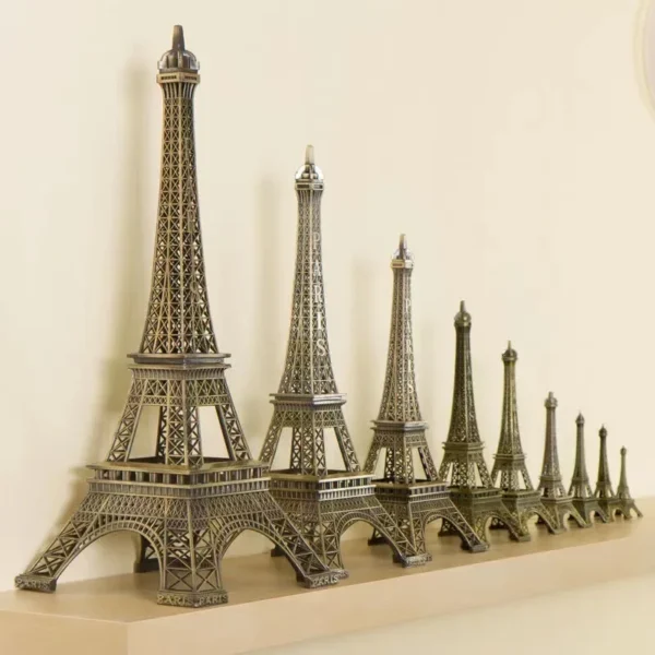 Bronze Eiffel Tower Metal Statue Home Decor Figurine - Image 6