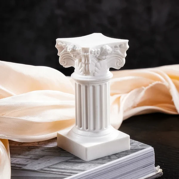 Roman Pillar Greek Column Pedestal Candle Stand - Image 7