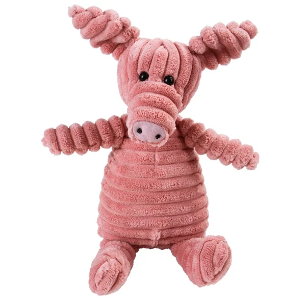 Corduroy Plush Dog Toy – Molar Training & Squeaky Fun - Image 12