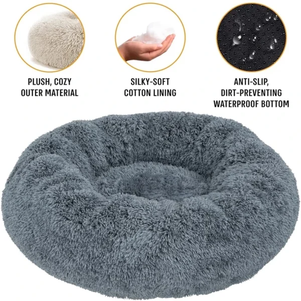 Super Soft Round Pet Bed for Dogs & Cats – 40–90cm Plush - Image 26