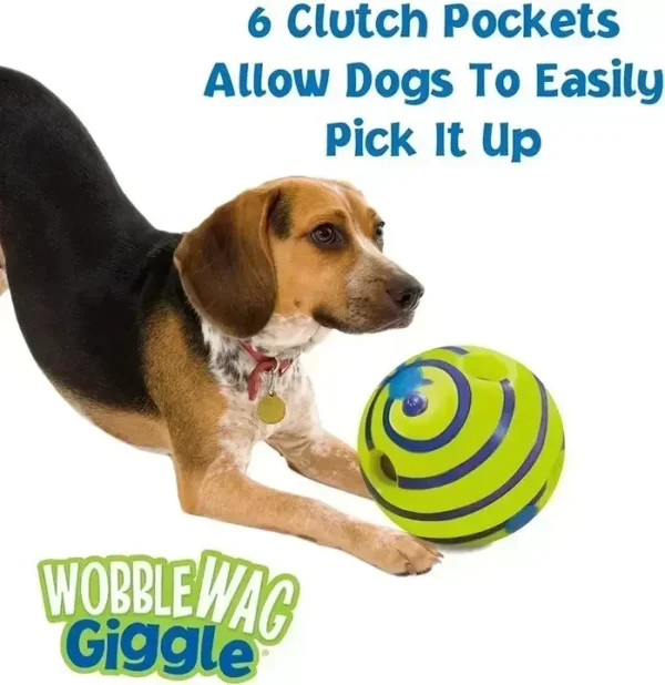 Interactive Dog Ball Toy – Wobble Wag Glow & Squeak - Image 11