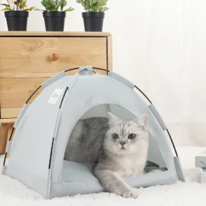 Cozy Pet Tent Bed for Cats – Warm Winter Sofa & Cushion