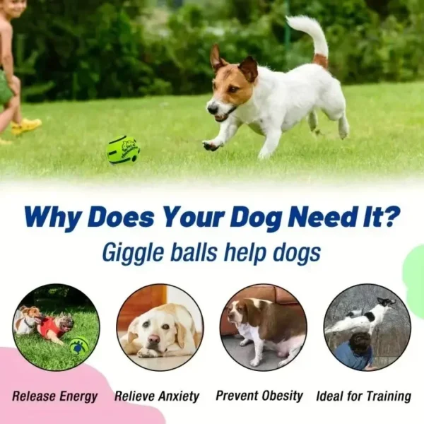 Interactive Dog Ball Toy – Wobble Wag Glow & Squeak - Image 17