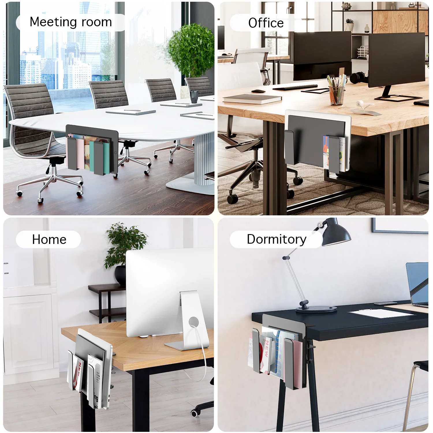 Aluminium Laptop Storage Stand with Charging Tray - Image 13