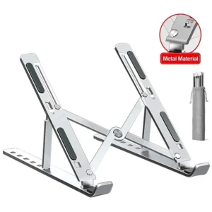 Adjustable Aluminum Laptop Stand – Portable & Non-Slip