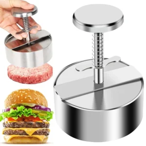 Stainless Steel Hamburger Patty Maker Press