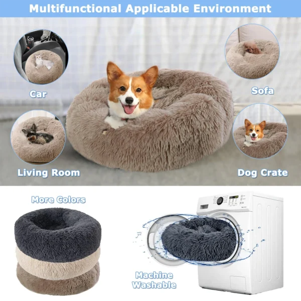 Super Soft Round Pet Bed for Dogs & Cats – 40–90cm Plush - Image 27