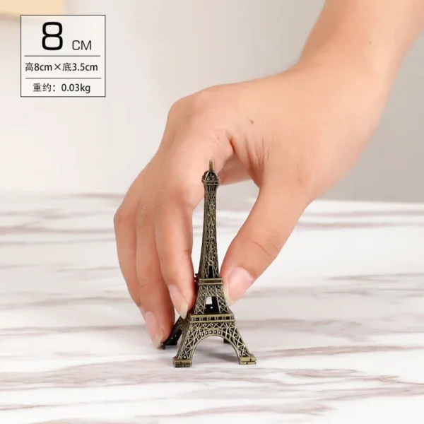 Bronze Eiffel Tower Metal Statue Home Decor Figurine - Image 12