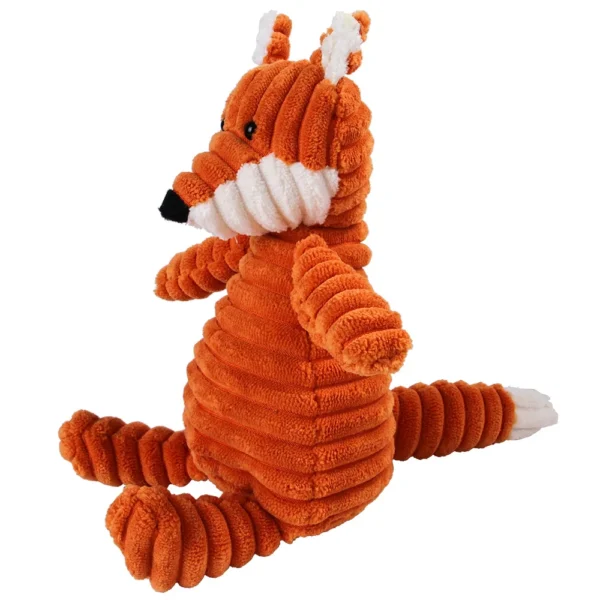 Corduroy Plush Dog Toy – Molar Training & Squeaky Fun - Image 5