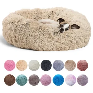 Super Soft Round Pet Bed for Dogs & Cats – 40–90cm Plush