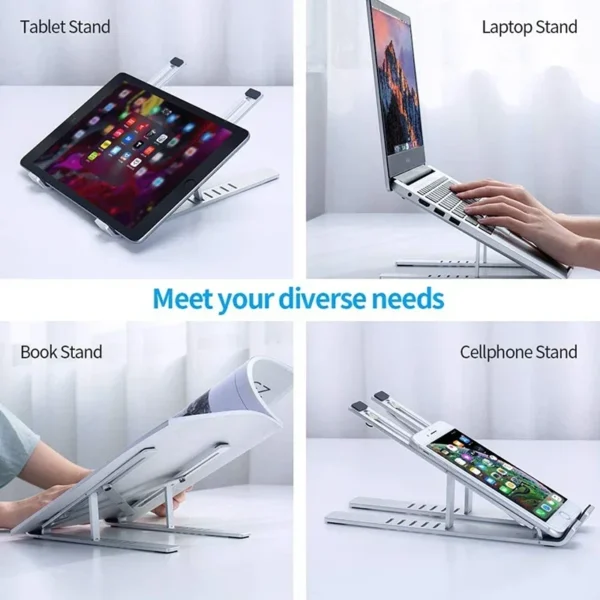 Adjustable Aluminum Laptop Stand – Portable & Non-Slip - Image 16