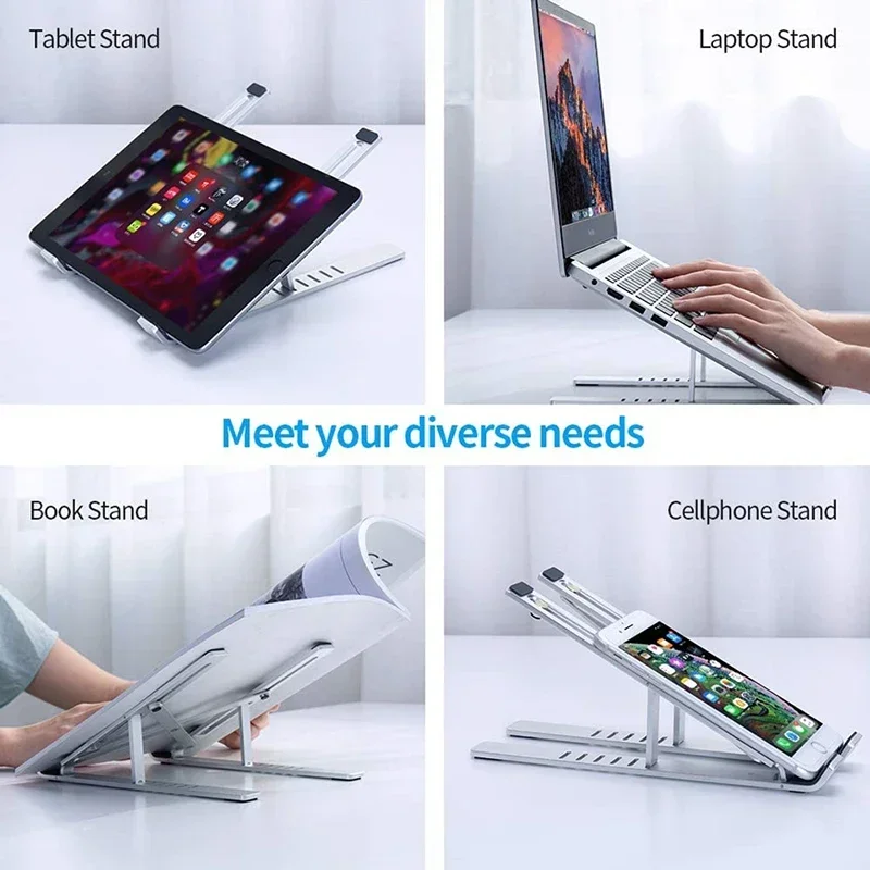 Adjustable Aluminum Laptop Stand – Portable & Non-Slip - Image 16
