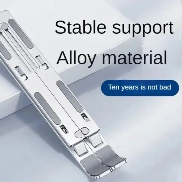 Adjustable Aluminum Laptop Stand – Portable & Non-Slip - Image 3