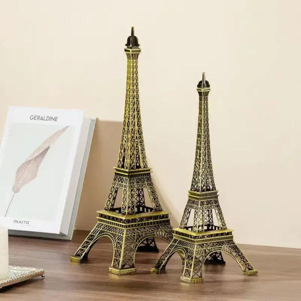 Bronze Eiffel Tower Metal Statue Home Decor Figurine - Image 5