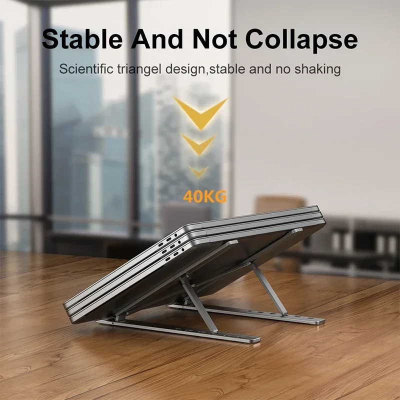 Adjustable Aluminum Laptop Stand – Portable & Non-Slip - Image 11